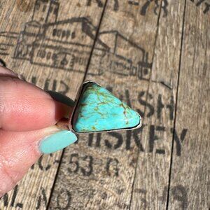 Royston Turquoise Sterling Silver Adjustable Ring